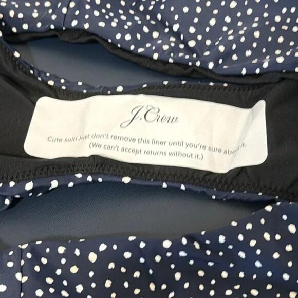 NWT J. Crew Christie Hipster Tiny Dot Bikini Swim Bottom XXL Navy Blue #3103 - Picture 9 of 15